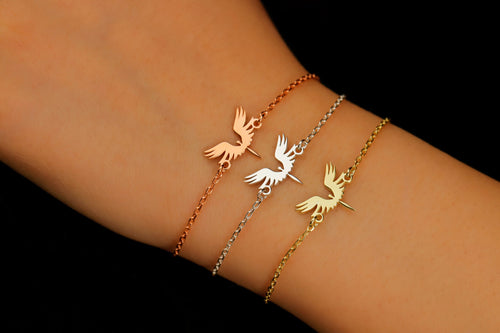Angel Wing Bracelet – Gold Dainty Minimalist Bracelet for Women
