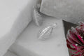 Spiral Stud Earrings – Minimalist Twisted Ribbed Earrings, Modern Statement Studs