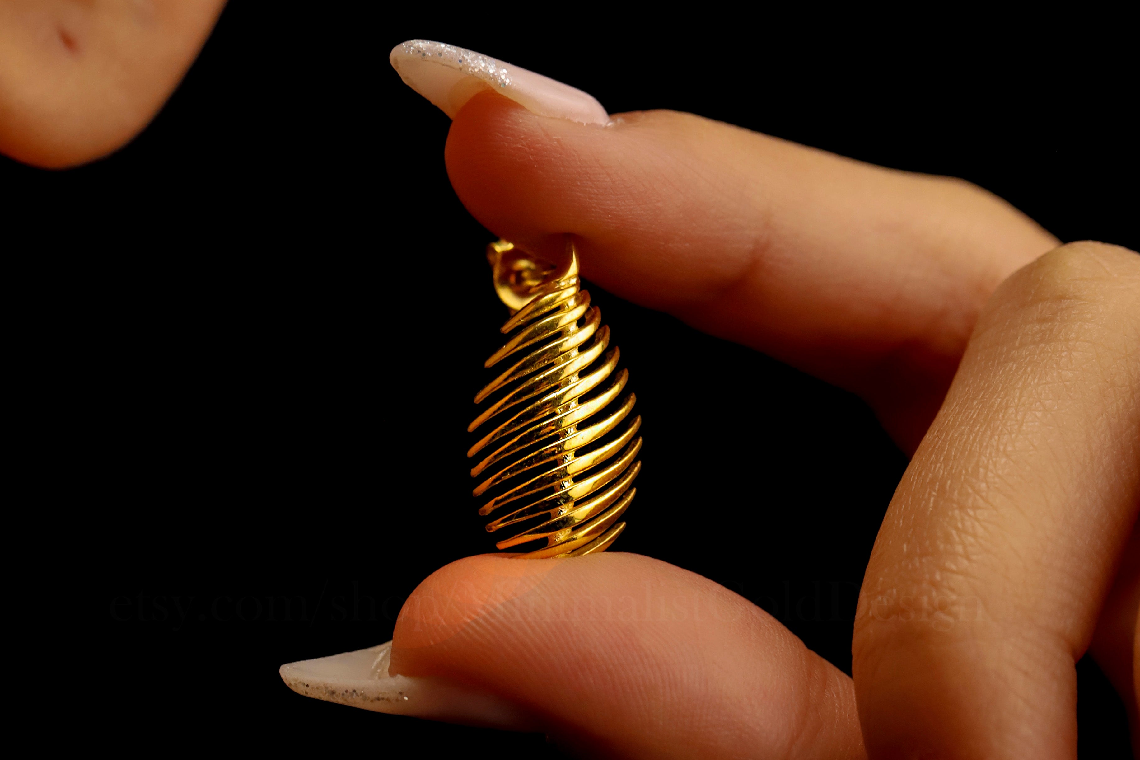 Spiral Stud Earrings – Minimalist Twisted Ribbed Earrings, Modern Statement Studs